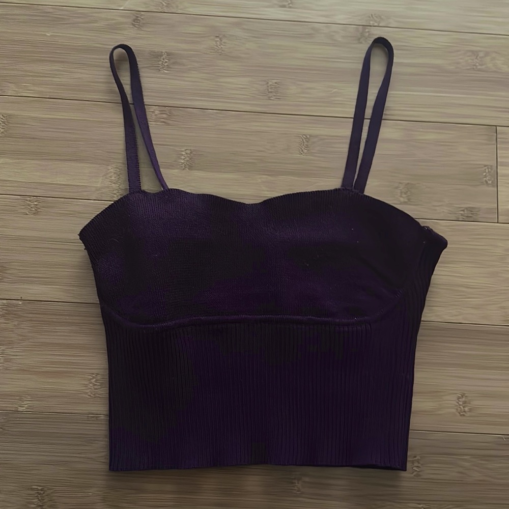 Purple Knit Forever 21 Going out top